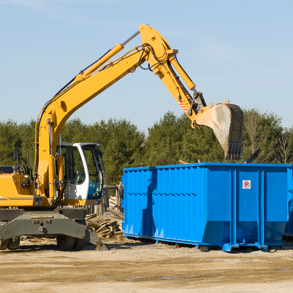 what size residential dumpster rentals are available in Freeman West Virginia